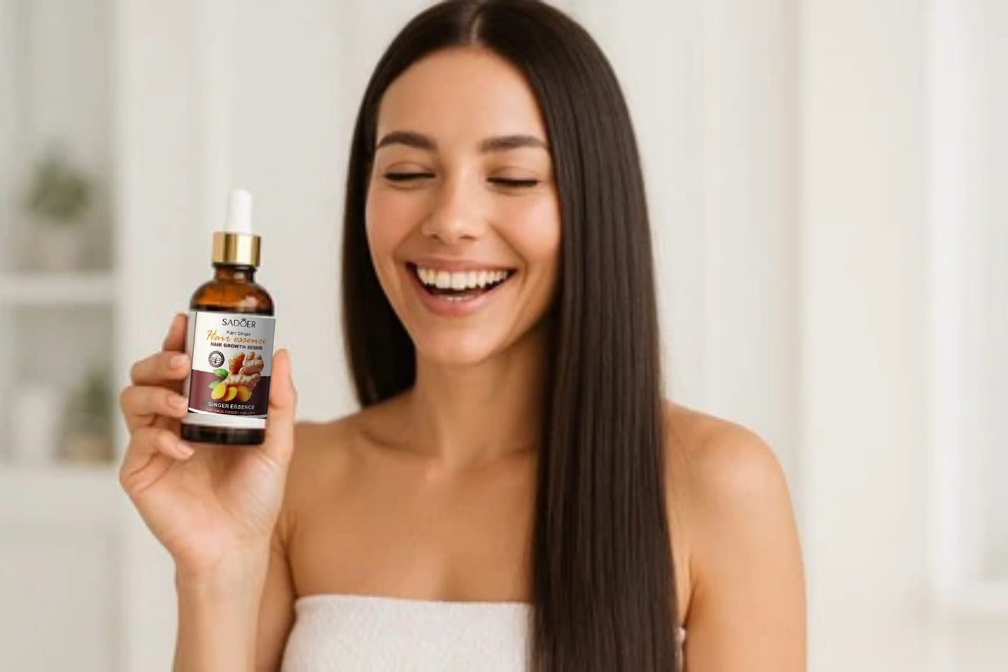 ACEITE CAPILAR DE JENGIBRE PARA EL CREIMIENTO DE CABELLO